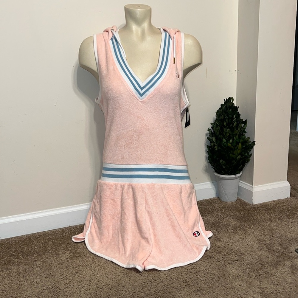 Champion Pink and Blue Romper